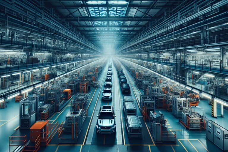 Usine Jaguar Land Rover vide après une cyberattaque