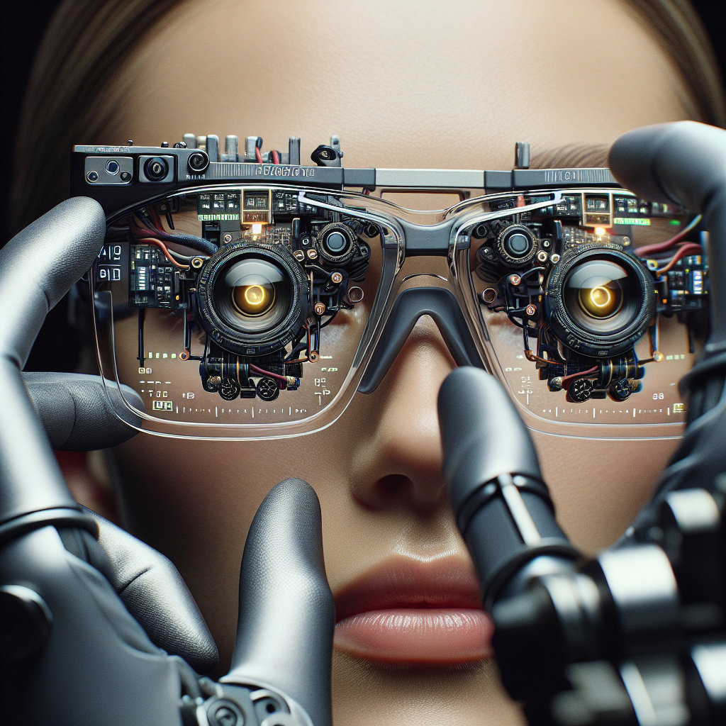 Gros plan sur le design léger des lunettes AI de Rokid