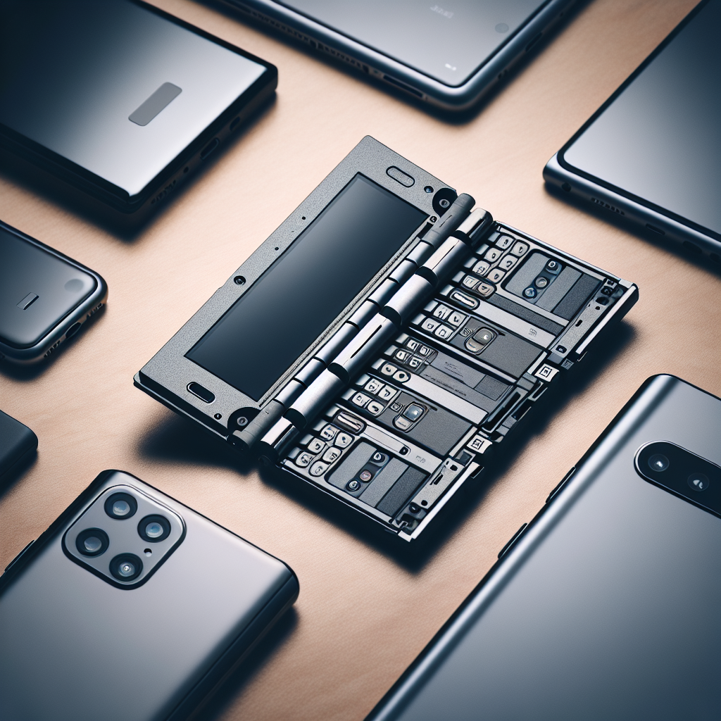 Mécanisme de charnière du Motorola Razr Fold.