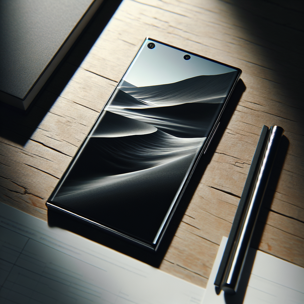 Smartphone fin avec un design élégant