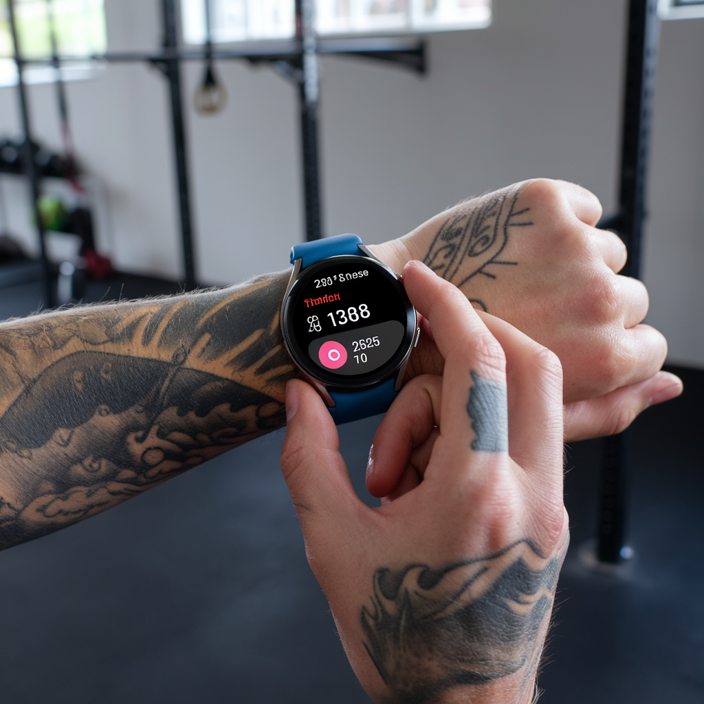 Montre Galaxy Watch Ultra affichant des fonctionnalités de suivi de fitness