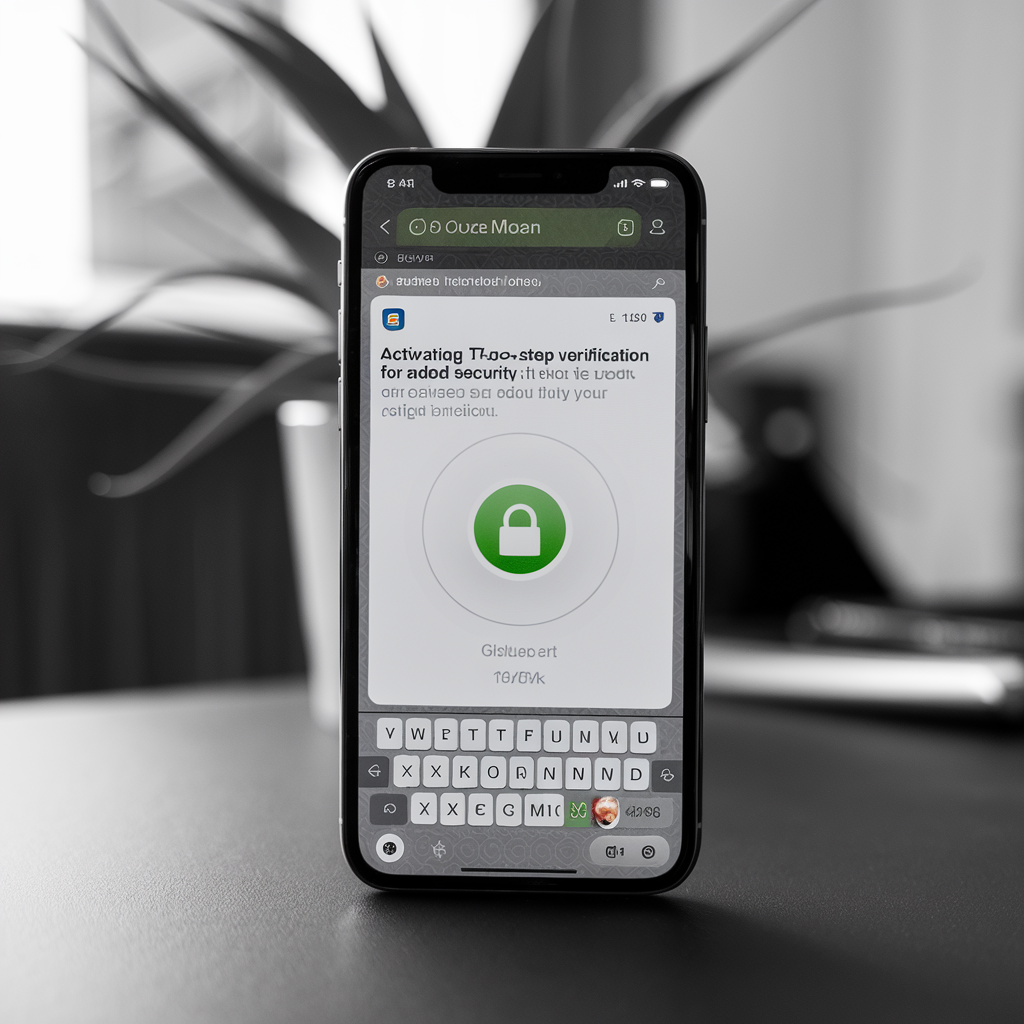 Icône de verrouillage sur un smartphone pour la vérification en deux étapes.