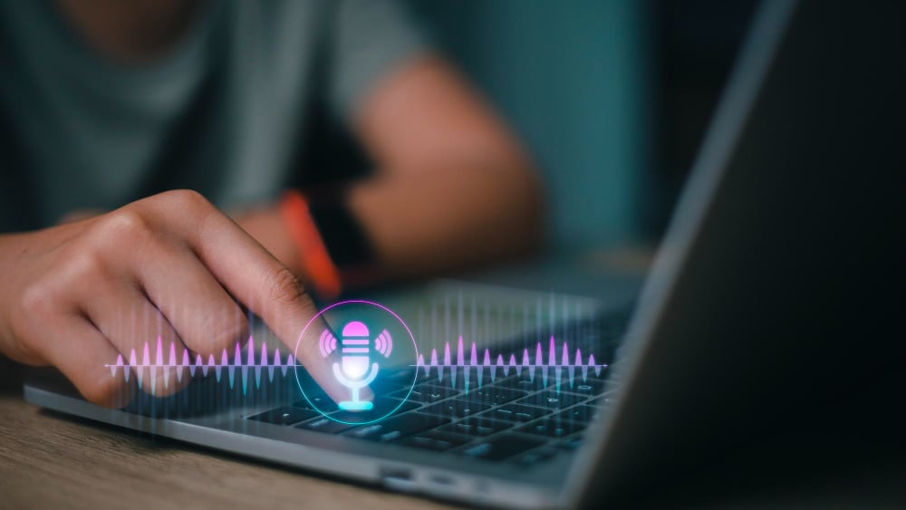 création contenu audio générateur de voix IA