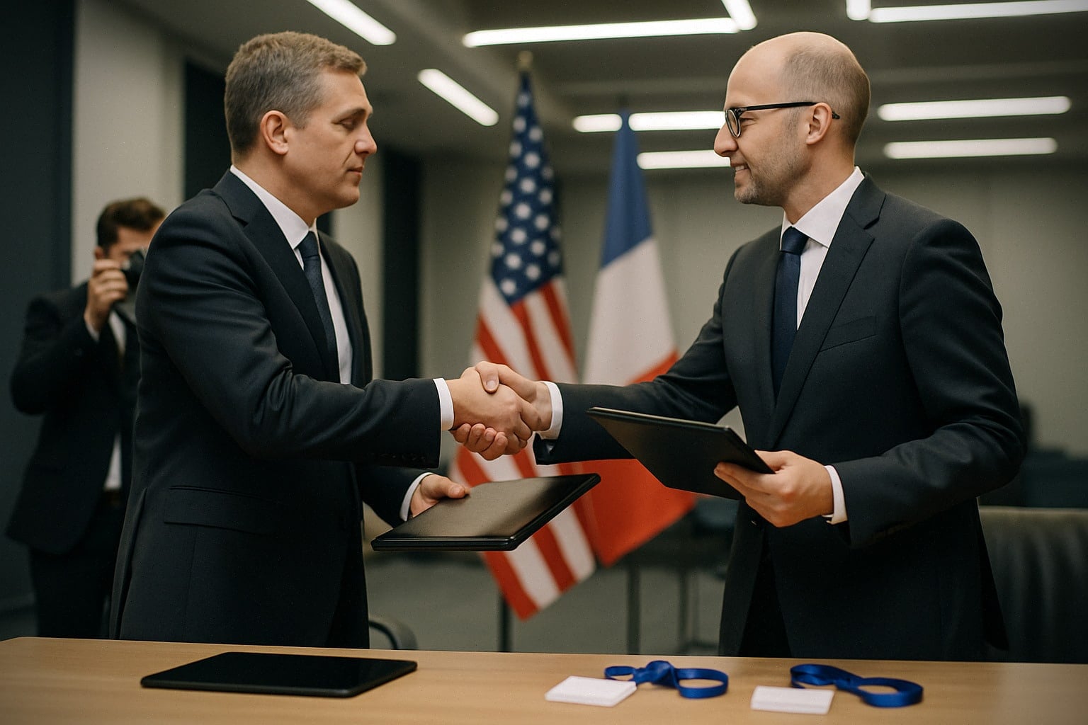 Signature d’un accord international lié à la gouvernance mondiale de l’IA