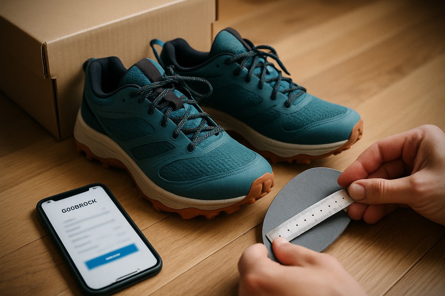 Vérification taille et achat Amazon d’une chaussure de trail Salomon