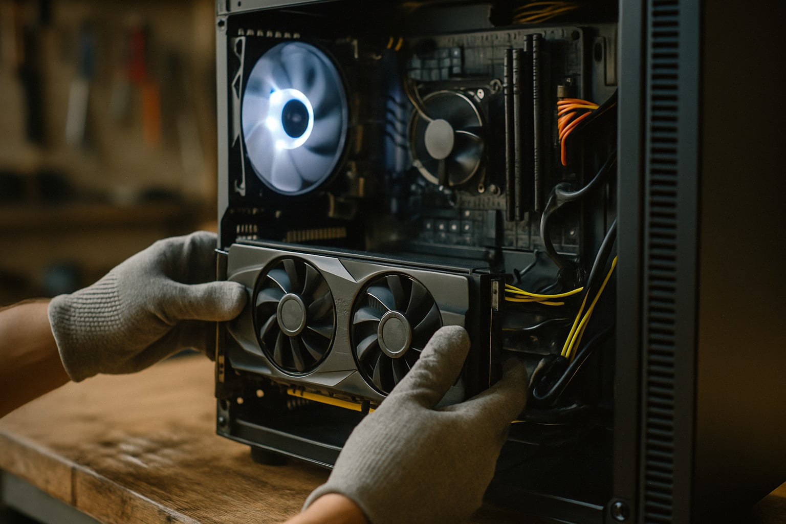 Installation d’une GTX 1060 dans un PC de jeu