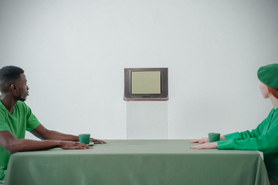 Deux personnes analysent des références de sitcoms américaines à la télévision
