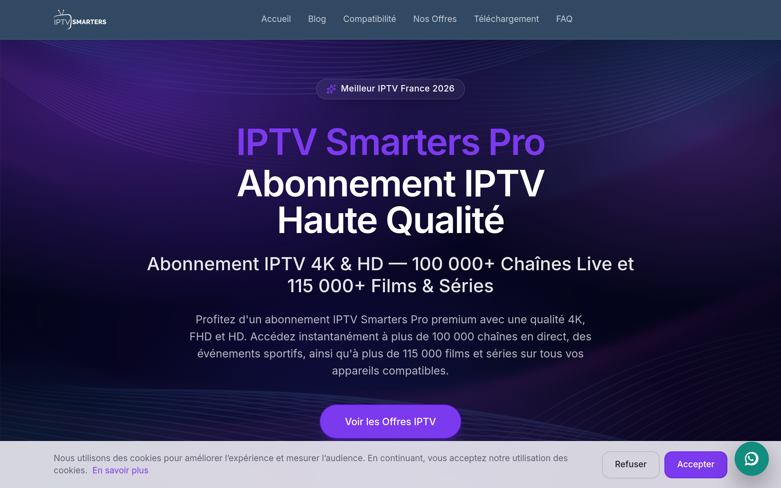 iptvsmarterspro Aperçu du site iptvsmarterspro.tv