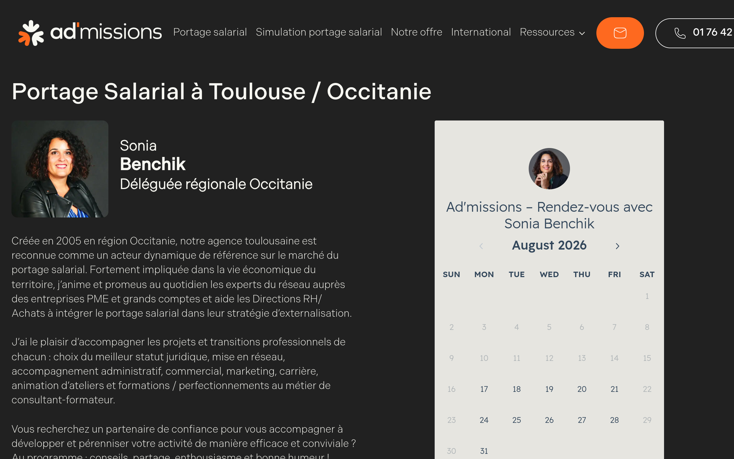 Aperçu du site admissions.fr