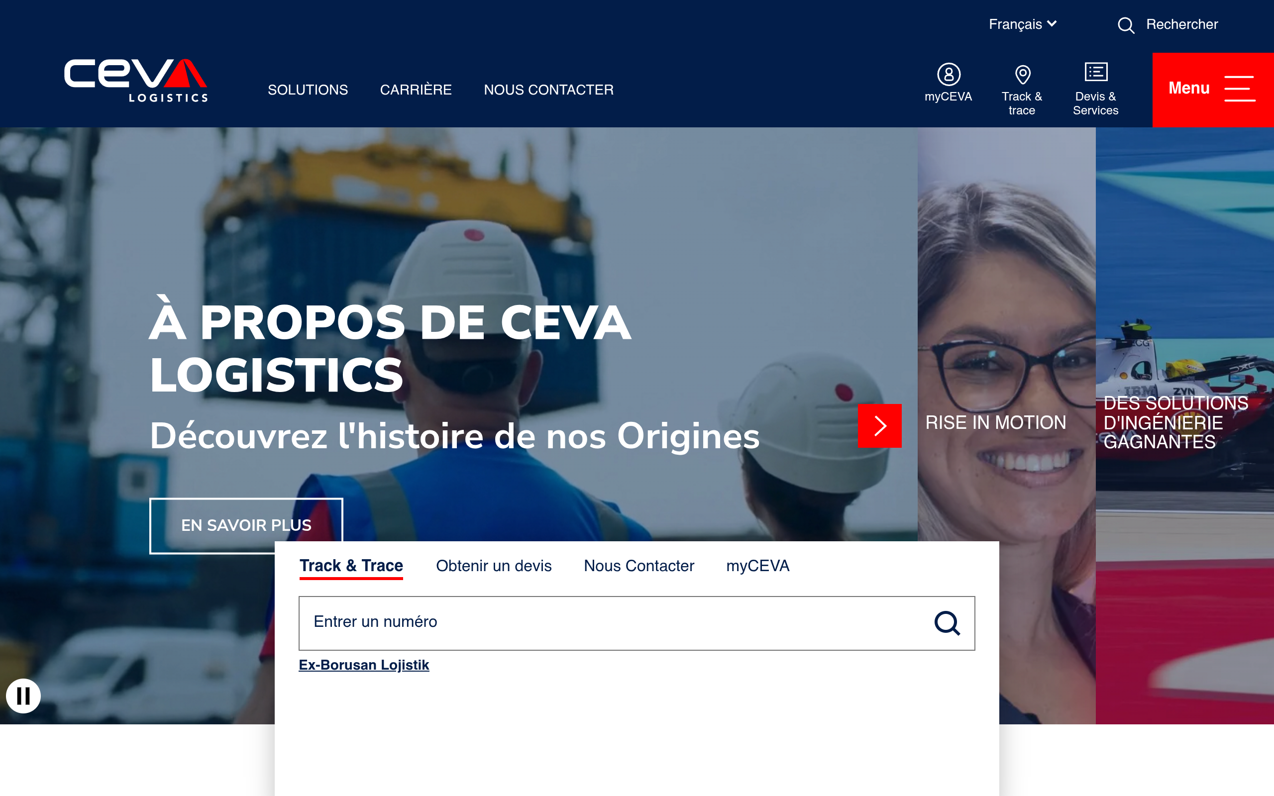 Aperçu du site www.cevalogistics.com