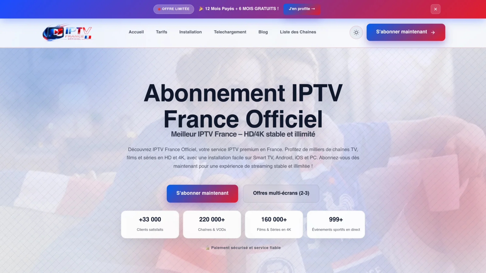 service IPTV fiable en France
