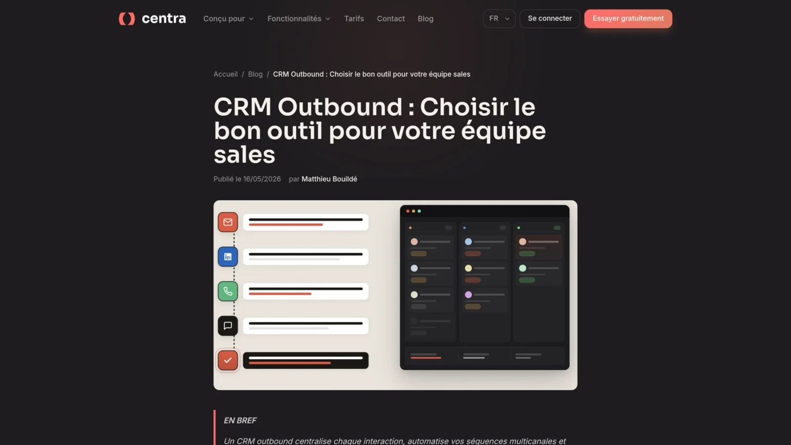 bon CRM outbound prospection
