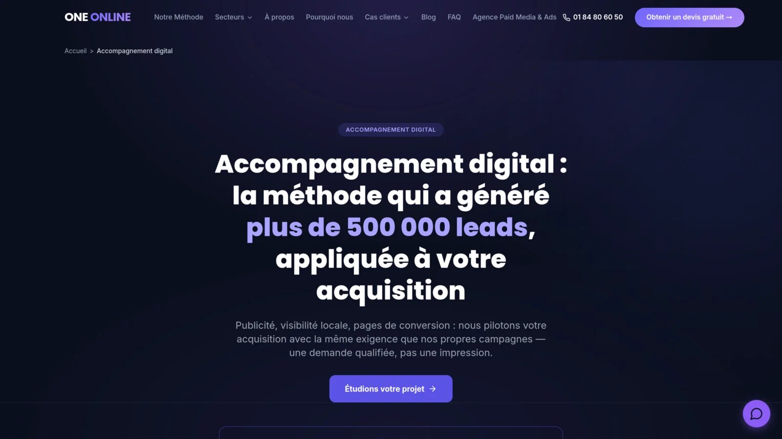 ONE ONLINE ONE ONLINE gestion de campagnes publicitaires