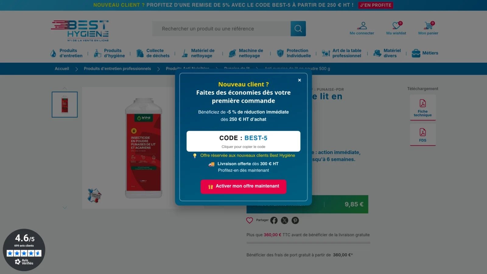 produit anti-punaise de lit