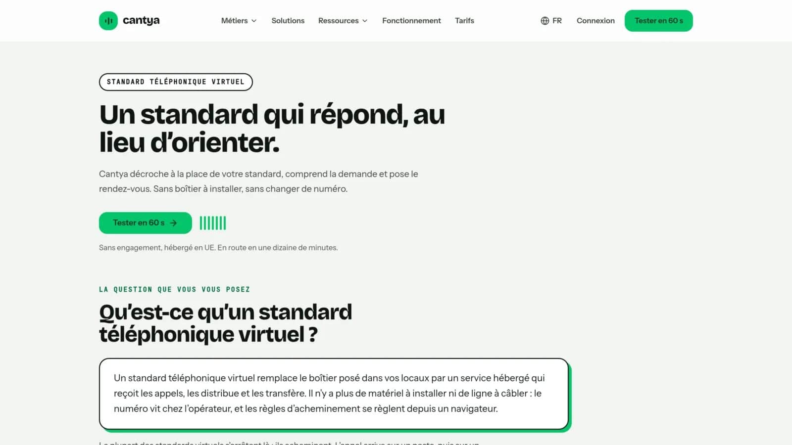 standard téléphonique virtuel IA standard téléphonique virtuel IA