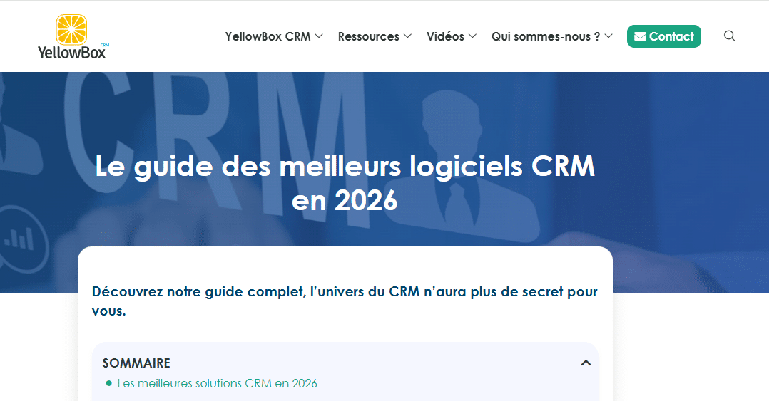 guide meilleurs logiciels CRM 2026 guide meilleurs logiciels CRM 2026