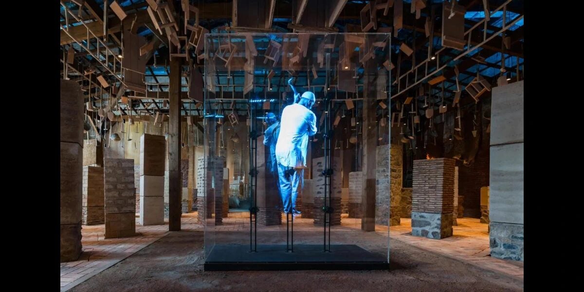 Hologramme Au Pavillon Marocain De La Biennale De Venise 2025 Hologramme Au Pavillon Marocain De La Biennale De Venise 2025